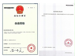 白金搭档商标证书